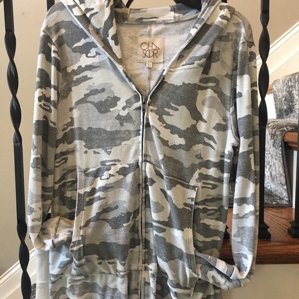 Chaser Vintage Zip hoodie Camo